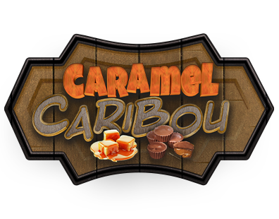 Wood sign that says caramel caribou