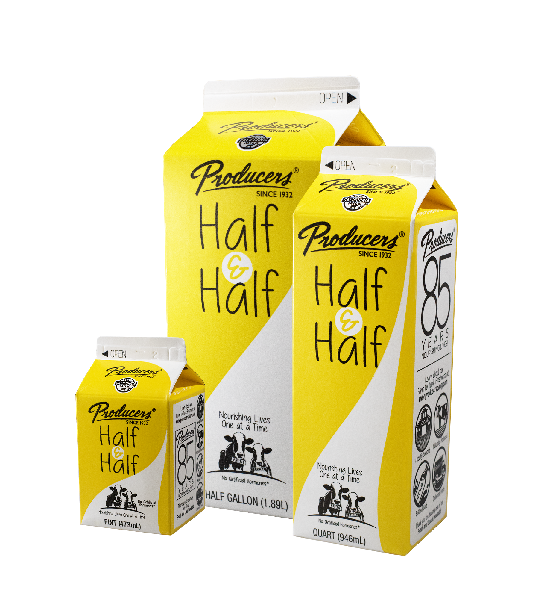 Half & Half, Pint Carton