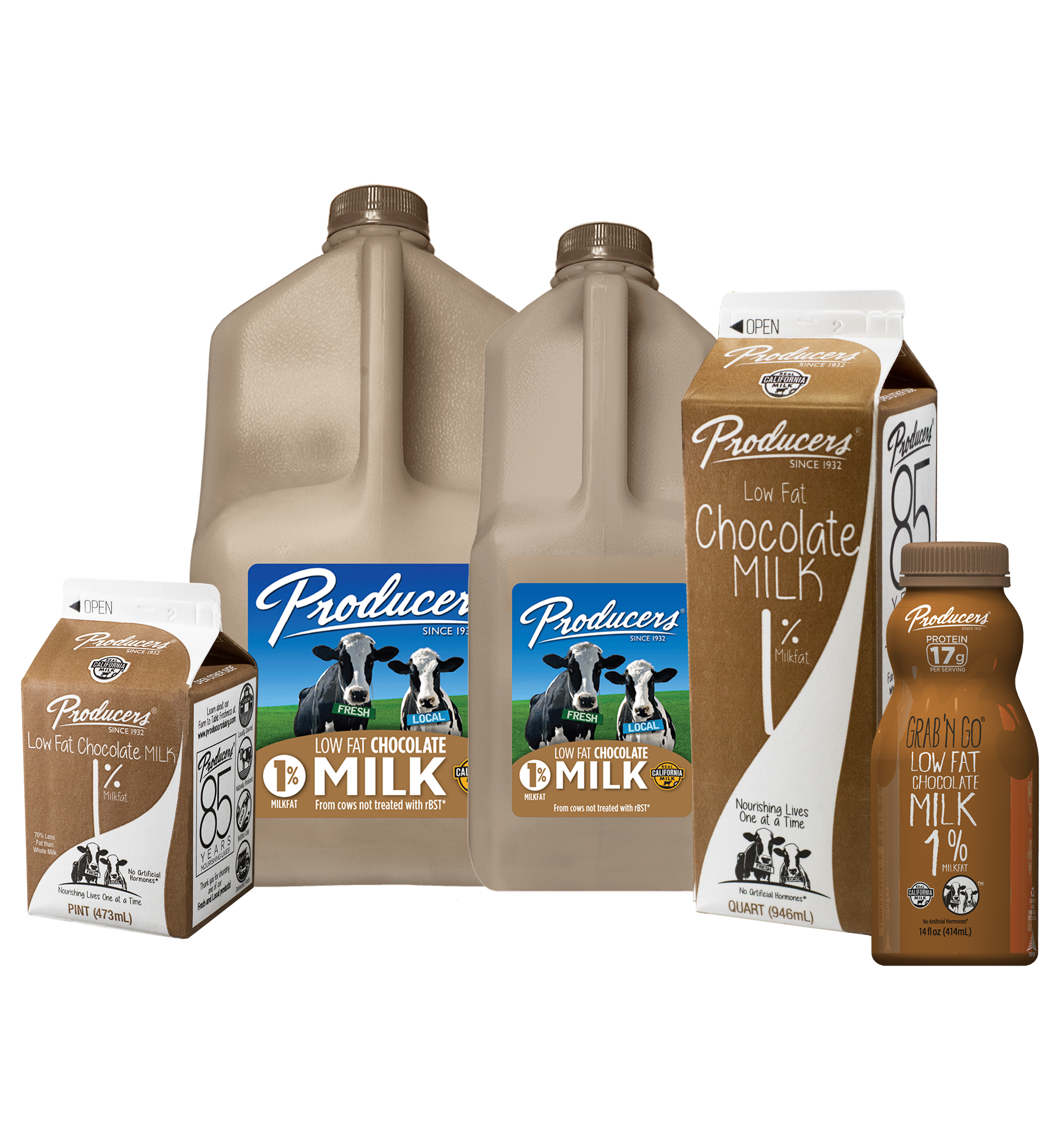 LowFatChocolateMilk2 Low Fat Chocolate Family: Gallon, Half Gallon, Quart, Grab N Go, Pint