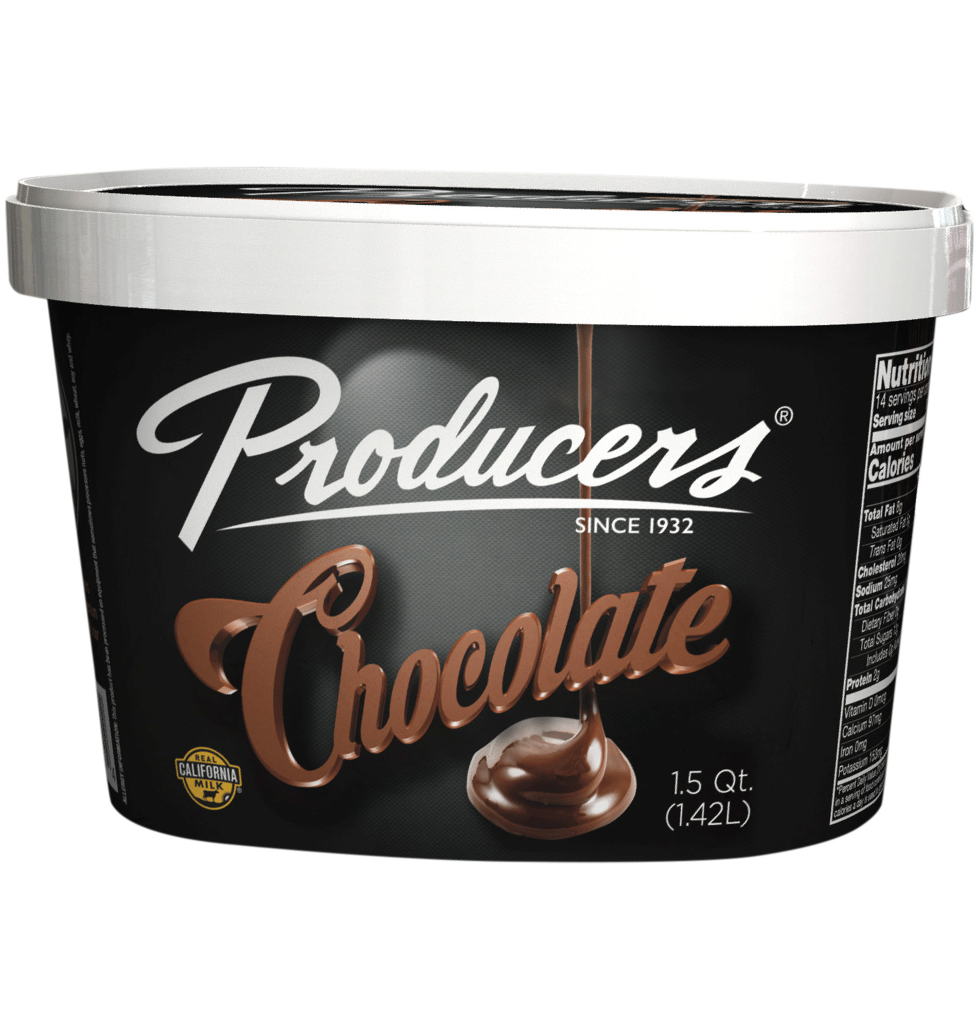 Chocolate Producers Ice Cream Container