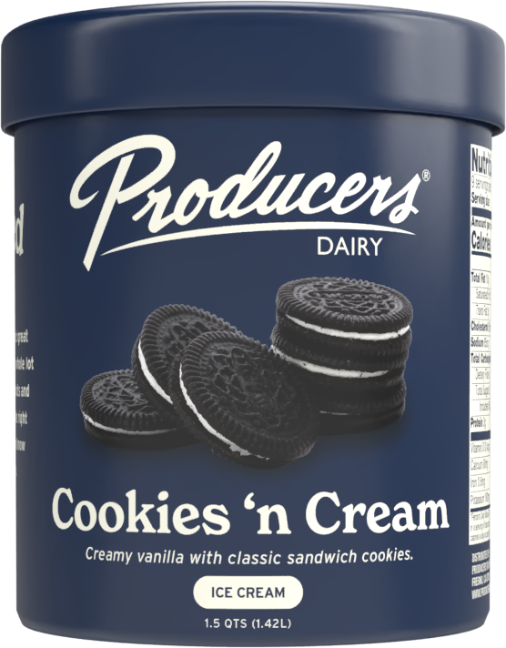 Producers Dairy Ice Cream - Cookies 'n Cream