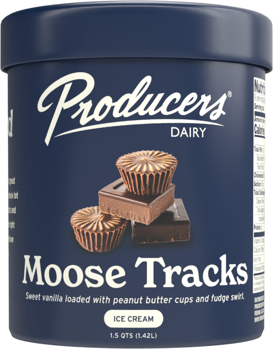 Producers Dairy Ice Cream - Moose Tracks