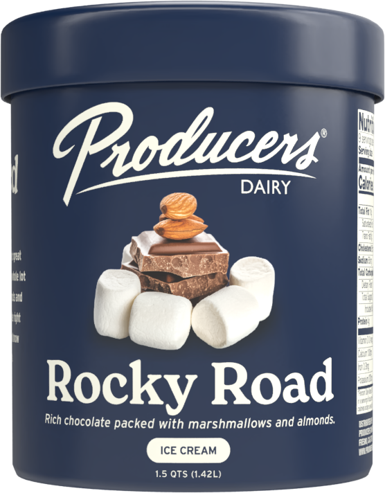 Producers Dairy Ice Cream - Rocky Road