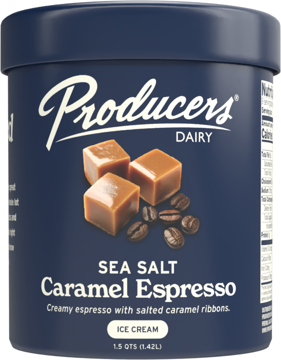 Producers Dairy Ice Cream - Sea Salt Caramel Espcresso